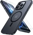 Miracase Magnetisches Etui für iPhone 16 matt 2 gehärtete Gläser