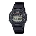 Casio W-220H-1AVEF Digitaluhr für Damen, Serie W-220, stoppuhr 1/100 Sekunde, Timer, LED Licht, WR 5 Bar, Armband aus Harz