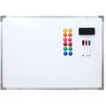 Whiteboard HWC-C84, Magnettafel Memoboard Pinnwand, inkl. Zubehör ~ 60x45cm