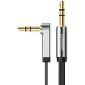 Flachwinkelkabel Aux Audiokabel 3,5 Mm Miniklinke 0,5 M Schwarz - Ugreen