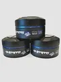 3 x Fonex Gummy HARD FINISH BLUE Hair Styling Wax 150ml Haarwachs für Männer