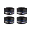 4x Fonex Gummy Styling Wax Blau Hard Finish 4er Set (600ml) Haarwachs Haarwax
