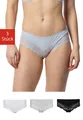 SNOCKS Hipster Panties Damen Unterhose (3-St., 3 Stück) mit Spitze, bequem und elegant