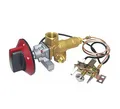 METER STAR 100000BTU LPG/NG Gasofen-Einlassventil Pilotbrenner mit 0,9 Meter M10 x 1 Thermoelement und Zünddraht inkl. Knauf, ganze Sets