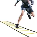 GHB Koordinationsleiter Fussball Trainingszubehör Trainingsleiter mit Tasche 6m für Fußball Training