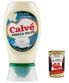 12x Calvé Maionese Fresca Ma-Yò Mayonnaise mit fettarmem Joghurt und 55% weniger Fett*, ideal für Reissalate, kalte Kartoffeln und große Salate 250 m + Italian Gourmet polpa 400g