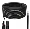 Solarkabel Solarleitung 25m 4mm² Photovoltaik PV Kabel + 10 Stecker Schwarz