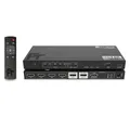 FeinTech AX341 HDMI 2.1 eARC Splitter Switch 4 In 2 Out mit Audio Extractor (eARC-Soundbar, Toslink & AUX), 8K 60Hz, 4K120Hz, Downscaler