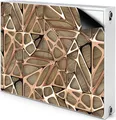Magnet Heizkörperabdeckung Heizkörperverkleidung Verkleidung Abdeckung 80x60 cm - Kupfer, Gitter, Holz