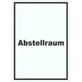 Abstellraum Schild mit Text Lager hochkant A3 Rückseite selbstklebend