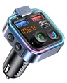 LENCENT Bluetooth 5.3 FM Transmitter, Drahtloser Radio Adapter mit Typ-C PD 30W+ QC3.0 Fast USB Ladegerät, Freisprecheinrichtung, Audio Stereo Mp3 Player, Unterstützt U Disk, Farblicht