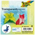 folia Transparentpapier Faltblätter 10x10 cm 42g/m² 10 Farben 500 Blatt 825/1010