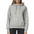 Smith & Solo Hoodie Damen – Kapuzenpullover Frauen Baumwolle Long, mit Kapuze Pullover Sweatshirt Rundhals, Slim Fit Freizeit Sport Langarmshirt, Hoodies Training - Pulli Streetwear Grau L