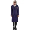 Metamorph Kostüm Wednesday Schuluniform schwarz-violett für Frauen, Die reguläre Uniform für weibliche Schüler der Nevermore Academy au lila XS