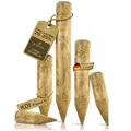 BooGardi Palisade Holzpfahl · Zaunpfosten trocken KDI IV · 39 Größen, LxH: 160x10 cm, Holzpfosten rund & angespitzt · Ø 10 cm Länge: 160 cm, Rundholz · Baumpfahl · Pfosten für Holzzaun, Gartenzaun & Beet · Holz braun 160 cm x 10 cm x 10 cm