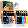 10er-Set Druckerpatronen Kompatibel zu Canon PGI-550 CLI-551 für PIXMA iP-7200 iP-7250 iP-8750 iX-6850 MG-5450 MG-5550 MG-5650 MG-5655 MG-6350 MG-...