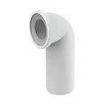 WC-Anschluß Bogen 90 Grad Abfluß weiß weiss WC-Abfluß Abflussrohr WC Verbindung für Toilette