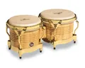 LP Latin Percussion LP Matador Wood Bongos 7 Natural/Gold HDWR M201-AW