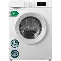 homeX Waschmaschine 8kg, Frontlader - 1.200 U/Min, AquaStop, Inverter Motor, 14 Programme, leise 74 dB, weiß, WF812K1A-W - Weiß