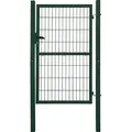 Gartentor Tor für Gartenzaun Zaun 160 cm hoch Gartentür aus Metall für Stabmattenzaun Abschließbar inkl. Pfosten Grün V2Aox - Grün