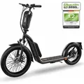 Elektro Scooter mit Straßenzulassung ABE E-Scooter Elektroroller eKFV Zulassung Faltbar Roller EScooter - schwarz - Schwarz