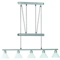 Trio Pendelleuchte Stamina Chrom, Alu, Nickel, Stahl Silber Nickel matt
