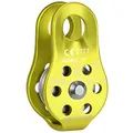 ALPIDEX Seilrolle Umlenkrolle 22 kN - Fix Pulley Flaschenzug - geeignet für Textilseile bis 13 mm Durchmesser - EN12278, Farbe:Lime
