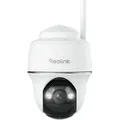 Reolink Argus PT, 2K+ 5MP PT Überwachungskamera Aussen Akku, Pan & Tilt & Farbnachtsicht, 2,4/5GHz WiFi, Personen-/Fahrzeugerkennung - Weiß