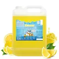 Belissia Slush Eis Sirup 5 Liter Konzentrat | Zitrone Geschmack | sehr ergiebig in knalligen Farben (1:5) für bis zu 30 Liter | Glycerin frei – für Slush-Eis - Maschinen & Wassereis