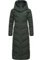 Ragwear Steppmantel Natalka Extralong Gesteppter Damen Mantel mit Kapuze