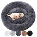 Wahre Tierliebe Hundebett Fluffy Wolke - Das Original, mit waschbarem Bezug Hundekissen, Hundekorb, Flauschiges Hundebett für große, mittelgroße & kleine Hunde