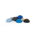 AFH Webshop 8er-Set | Therapie Balance Igel Mini EXTRA Strong in trendigen Blautönen | Durchmesser: 9 cm | Gymnastik Igel | Igelball | Kleiner Balance Igel, ideal für Kinder