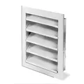 Helios Wsg 355 Wetterschutzgitter Quadratisch, 425x60x425mm, Aluminium Naturfarben Eloxiert