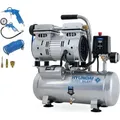 HYUNDAI Silent Kompressor SAC55751 SET (8 bar, 6L, tragbar, ÖLFREI, 59 dB, 550 W / 0.75 PS)