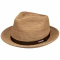 Stetson Sondova Crochet Raffiahut Naturfarbener Stroh Hut Player Hut Herren Damen Frühjahr Sommer Natur S (54-55 cm)