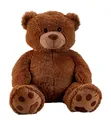 XXL Teddybär Dunkelbraun Bär 1m riesen groß Kuscheltier 100 cm Teddy Plüschtier