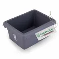 FACKELMANN Chefkoch trifft Mini-Kastenform für Heißluftfritteuse und Backofen – Ideal für Brot und Kuchen, Silikonform für Airfryer, Dunkelgrau, 17x13x7,5 cm, für 500g Teig geeignet