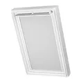 Ventanara® Dachfenster Waben Plissee ohne Bohren passend für Velux Fenster Plisseerollo Faltrollo verspannt Klebemontage (FK06, Grau Verdunkelnd)