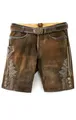 Maddox Herren Lederhose FAELO antik - nuss 52