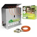 BioGreen Gasgewächshausheizung "EcoPilot" und Frostwächter mit 4500 Watt - Silber