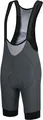 Airtracks Fahrradhose mit Träger Kurz Pro Team - L - Grau