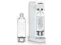 Arendo Wassersprudler Soda Maker mit 2x 1000 ml Flaschen, kompatibel mit 60l CO2 Zylindern, (Set, 3-tlg., Soda Maker, PET-Flasche), Soda Streamer + 2 Wasserflaschen, BPA-frei, fein dosierbar, Carbonator