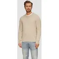 s.Oliver Longpullover Strickpullover Baumwollpullover mit Logo-Stickerei braun XXXL (60/62)