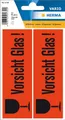 HERMA Etiketten HERMA Hinweisetiketten "Vorsicht Glas", 39 x 118 mm