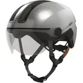 ABUS Fahrradhelm HUD-Y ACE silberfarben L | 57 cm - 61 cm