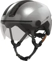 Abus Fahrradhelm "HUD-Y ACE" Gr. L, silber (gleam silber), L Kopfumfang: 57cm - 61cm