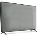 kwmobile 55" TV Abdeckung Indoor - Fernseher Hülle Bildschirmschutz Abdeckung - TV Bildschirm Staubschutzhülle - Fernsehabdeckung - Hellgrau - Hellgrau