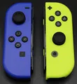 Original Nintendo Joy-Con 2-er Set - Neon-Blau/Neon-Gelb - Gut