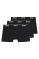 BOSS Herren Briefs 3p Co/EL Boxershorts, New - Black001, XXL EU