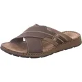 Rohde Herren Slipper Fermo mit atmungsaktivem Fußbett und rutschfester Gummisohle - Braun - 45
